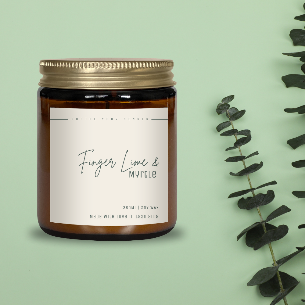 Finger Lime & Myrtle - Soy Candle