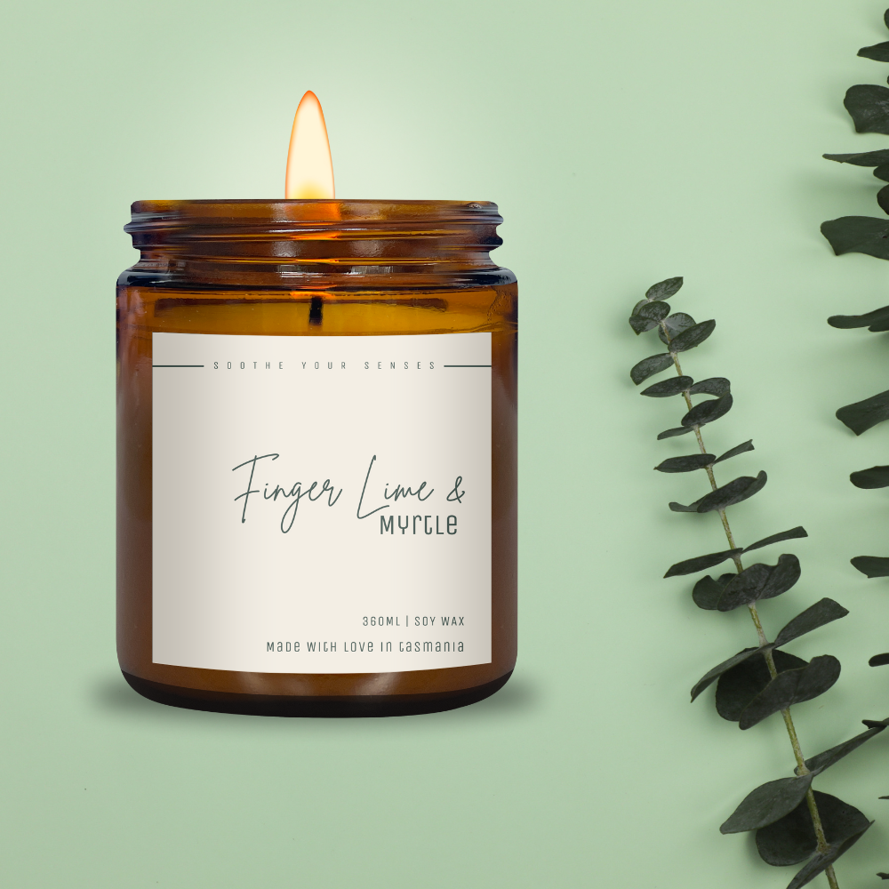 Finger Lime & Myrtle - Soy Candle